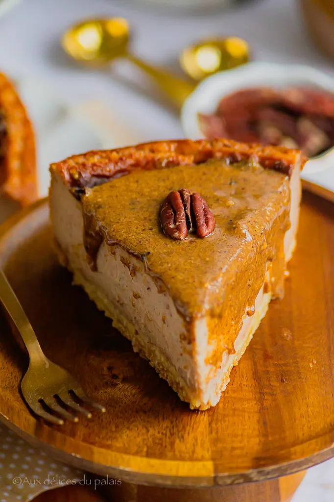Flan pâtissier au praliné pécan
