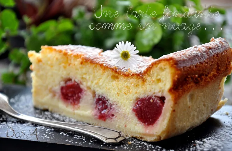 Tarte au fromage blanc, ricotta et fraises