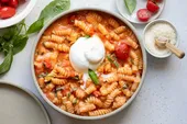 One-pot pasta aux tomates cerises et basilic {recette express !}