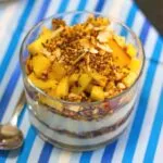 Verrines crousti fondantes pomme yaourt