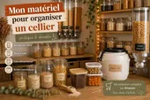 Mon matériel pour organiser un cellier : bocaux, silos, fûts et rangement