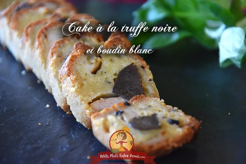 Cake salé à la truffe noire et au boudin blanc