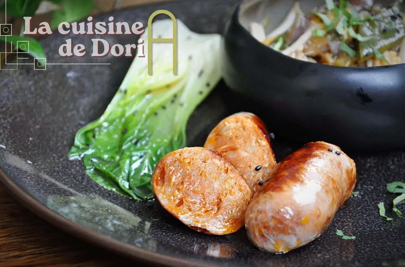 Saucisses chorizo et Sop Suey de légumes