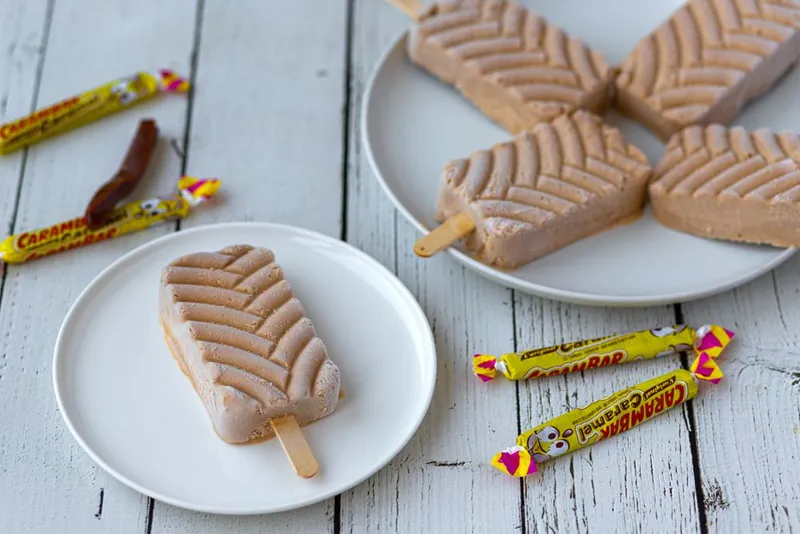 Glace aux carambar maison