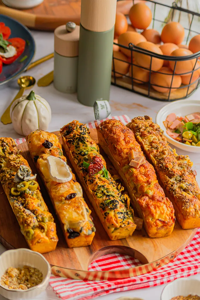 5 cakes salés apéro (1 seule pâte)
