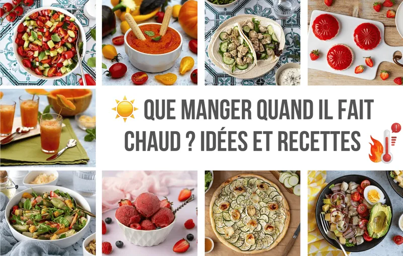 Que manger quand il fait chaud ? Mes meilleures recettes pour la canicule