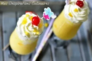 Milk-shake à la pêche maison – Recette Facile et Crémeuse