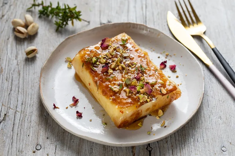 Feuilleté feta miel sésame apéritif grec croustillant