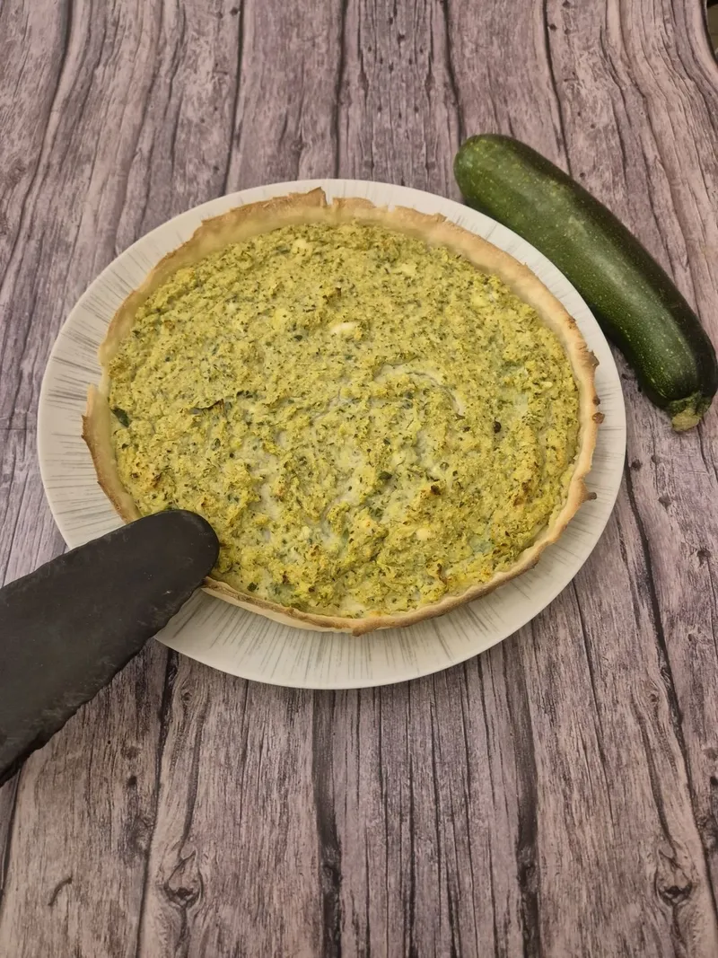 Tarte chèvre courgettes