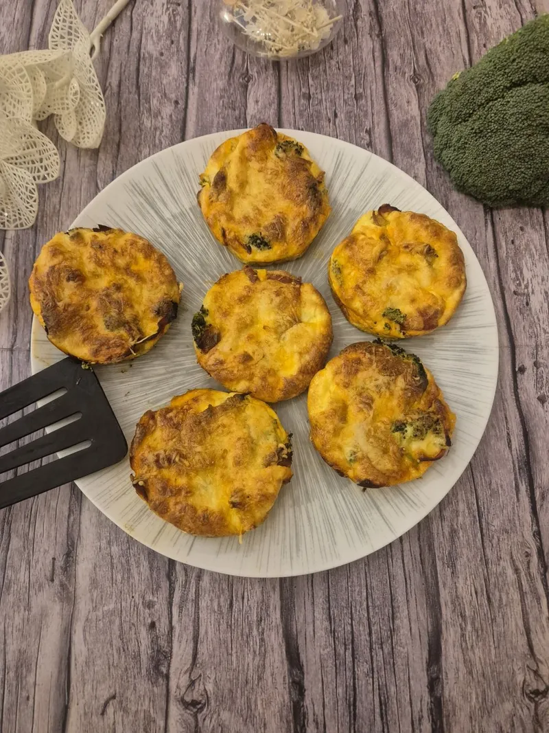 Quiche sans pâte brocoli / chorizo