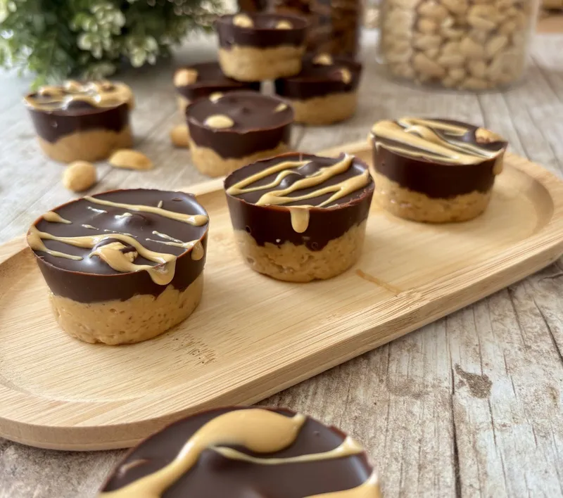 Barres Chocolat-Beurre de Cacahuète Façon Muffins