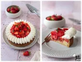 Tarte fraise rhubarbe vanille