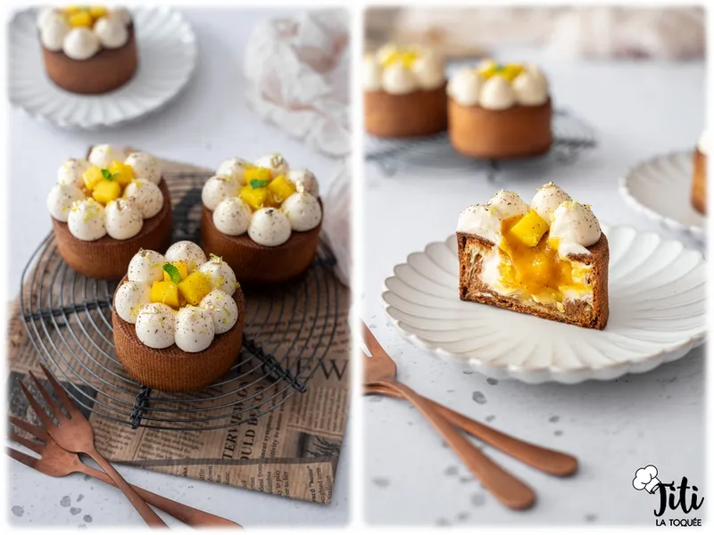 Choux mangue vanille