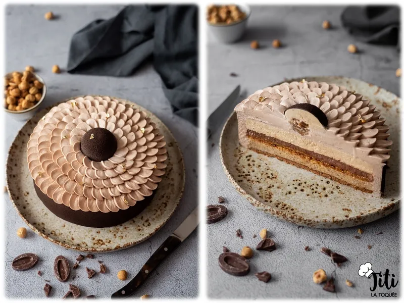 Entremets choco-noisette