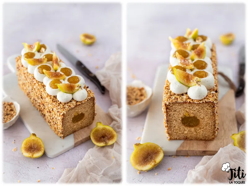 Cake d'or : figues & noisettes