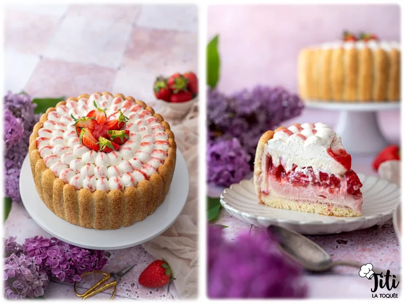 Charlotte fraise vanille