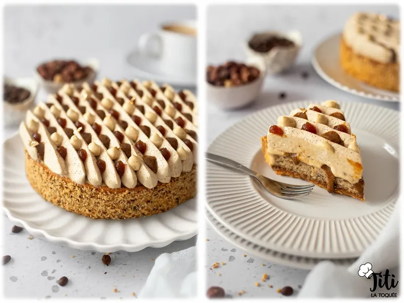 Tarte moka noisette