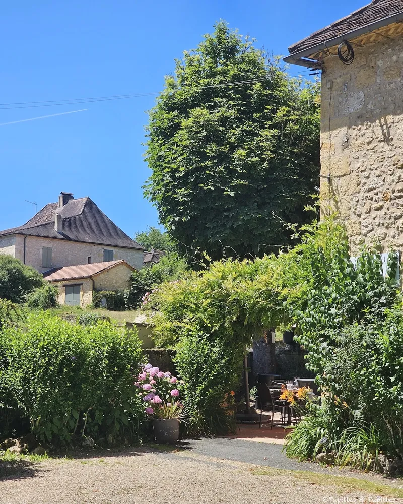Restaurant Les Marronniers à Lanquais : déjeuner en terrasse en Dordogne