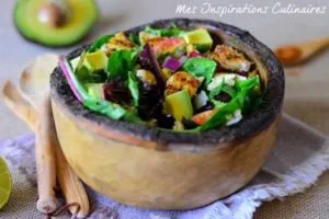 Salade mexicaine au poulet grillé et avocat