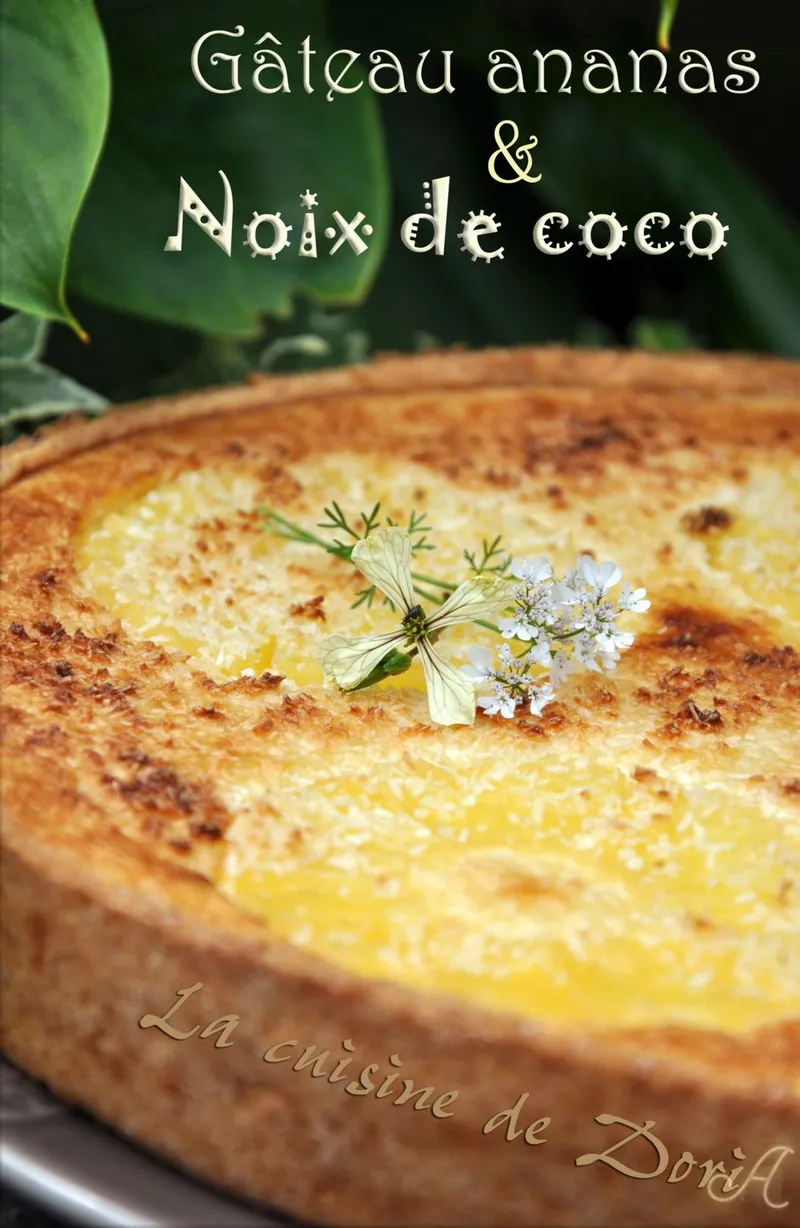 Gâteau à l'ananas et noix de coco