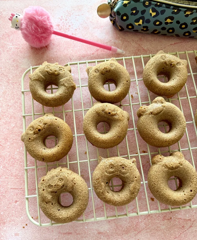 Gâteaux à la Pâte à Tartiner en Forme de Donuts