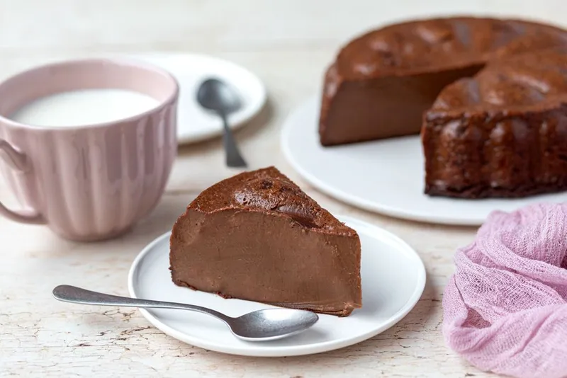 Flan au chocolat sans pâte