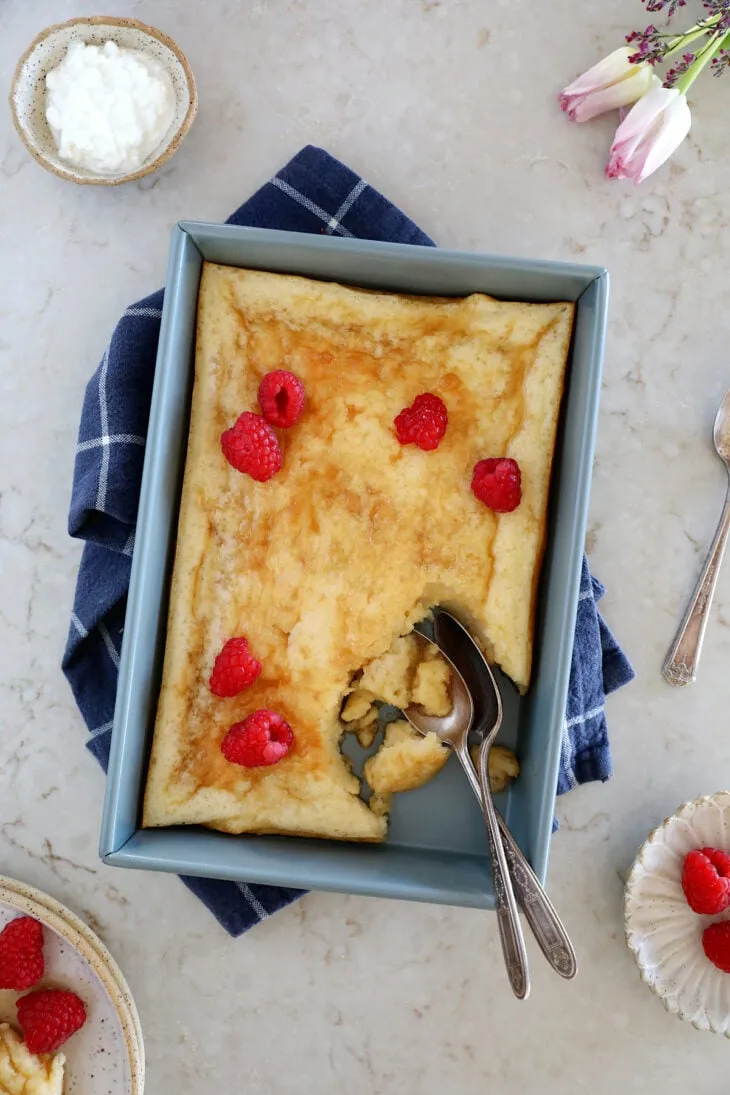 Pancake au four au cottage cheese