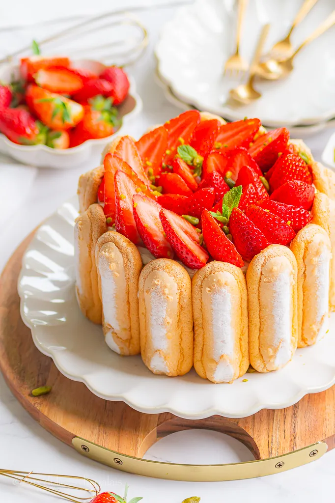Charlotte aux fraises et mascarpone facile