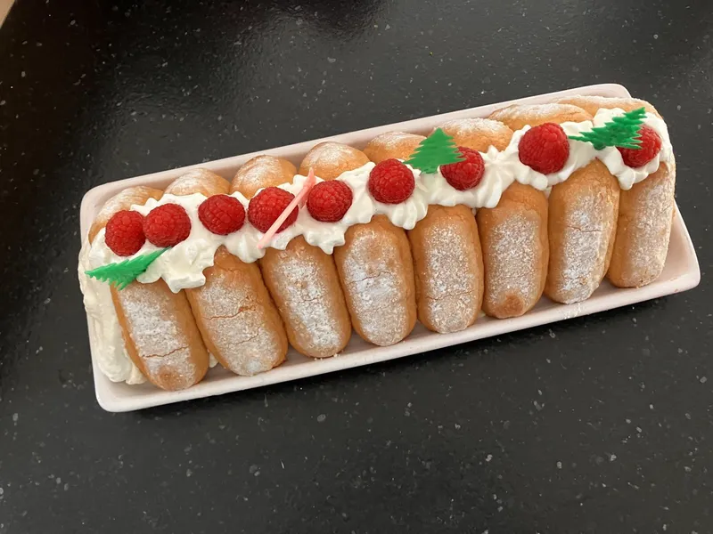 Bûche framboise mascarpone ultra simple
