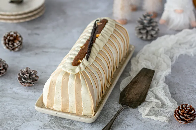 Bûche vanille et muscovado