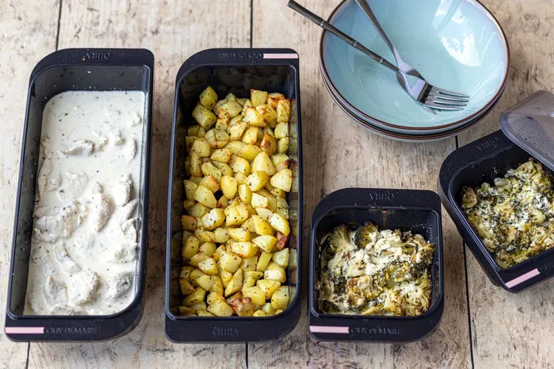 Repas complet au four avec le Combo Cook : poulet, brocoli et pommes de terre