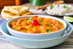 Crevettes au curry au lait de coco – recette facile, crémeuse et parfumée