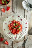 Fraisier crème diplomate et chantilly vanille