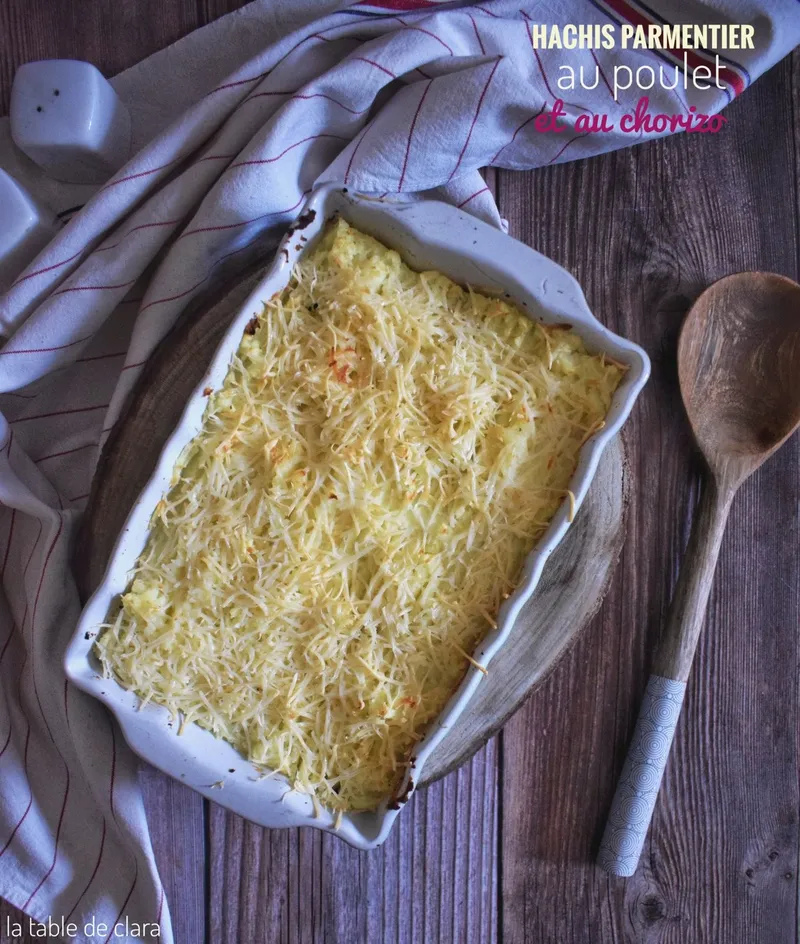 Hachis parmentier au poulet et au chorizo
