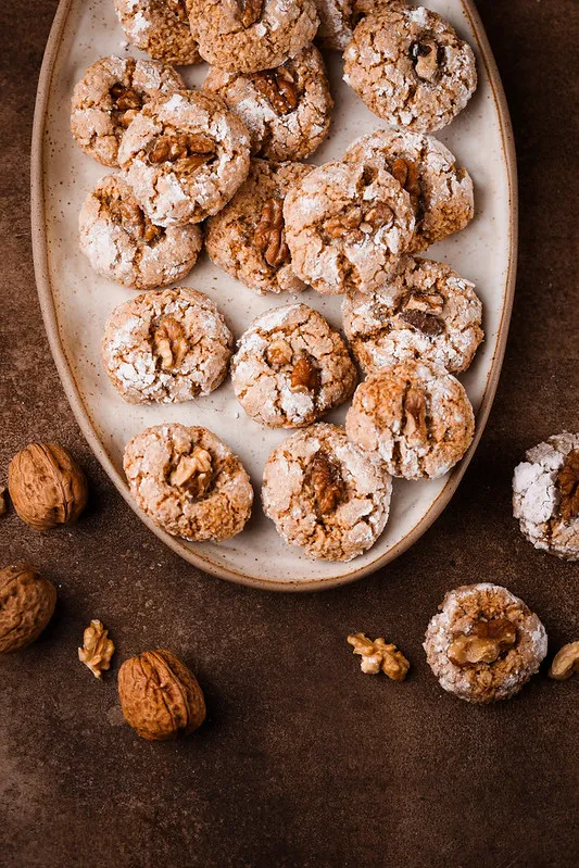 Ghoribas aux noix et aux noisettes (sans gluten)