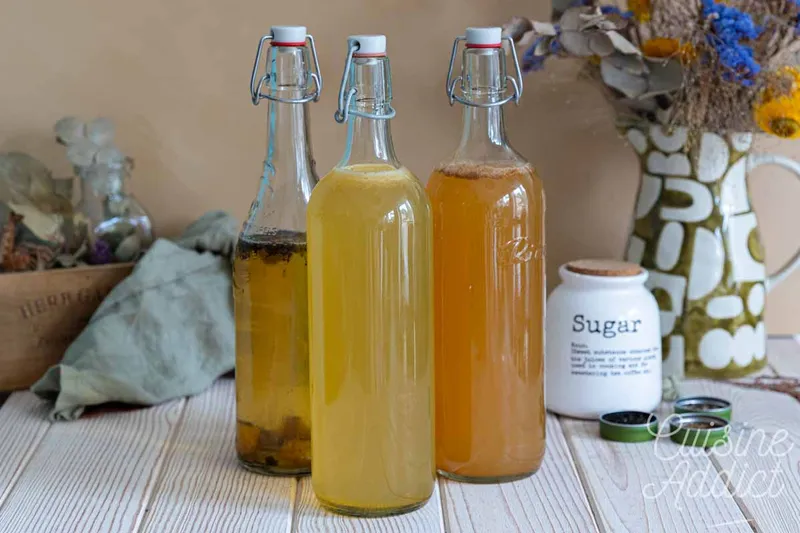 Mes meilleures recettes de kombucha maison aromatisé