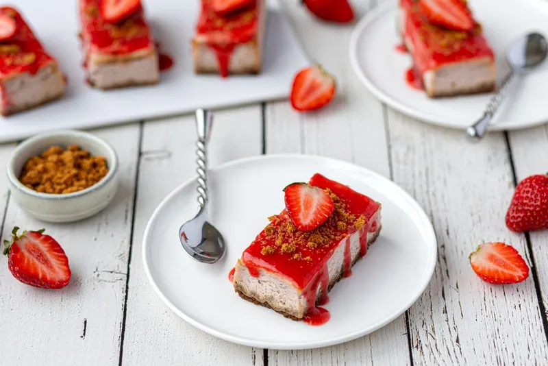 Cheesecake aux fraises (individuels)