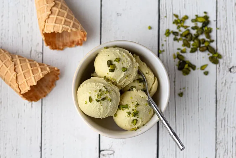 Glace pistache maison