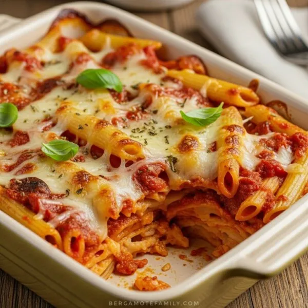 Gratin de Pâtes à la Tomate et Crème Express