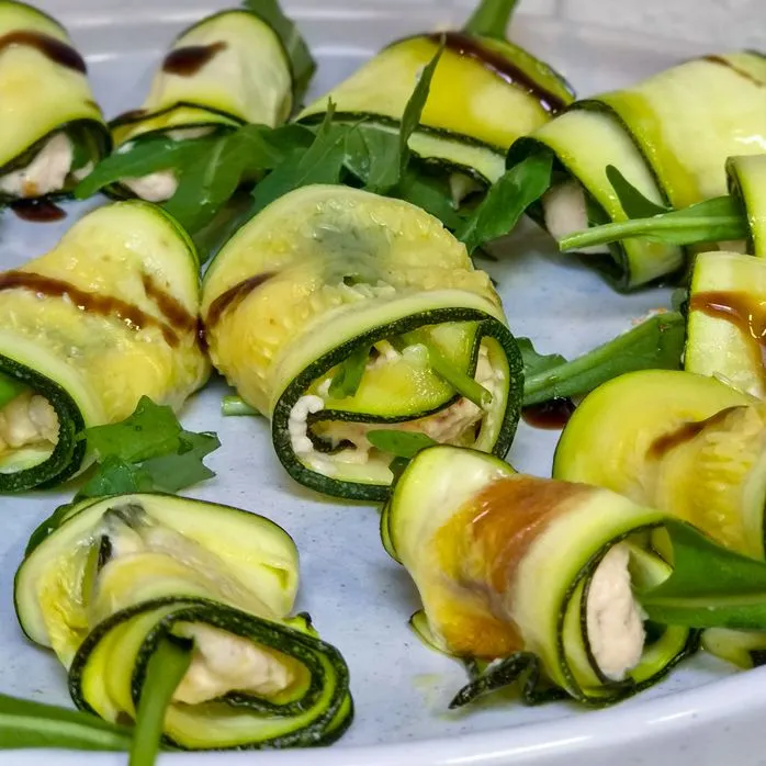 Roulades de courgettes à la ricotta