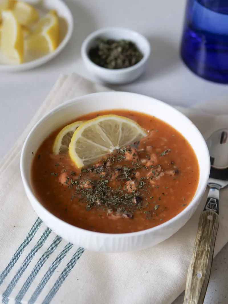 Tchich bel karnit, la soupe de poulpe tunisienne