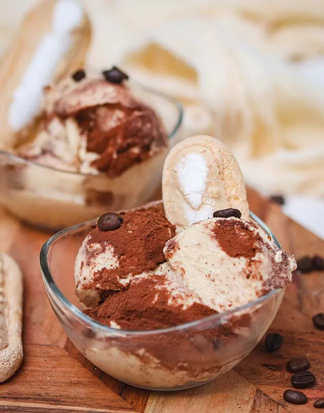 Glace façon tiramisu avec la Ninja Creami