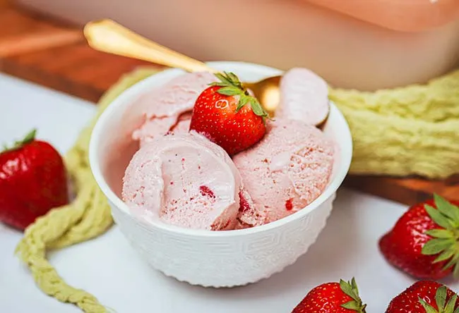 Glace à la fraise