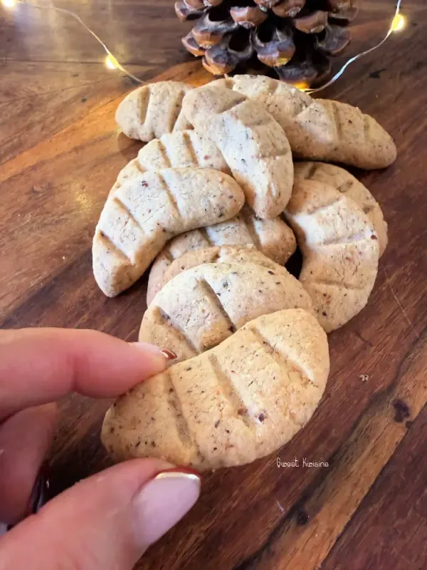 Les croissants de lune à la noisette