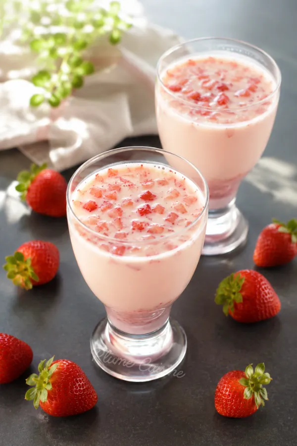 Lait à la fraise coréen