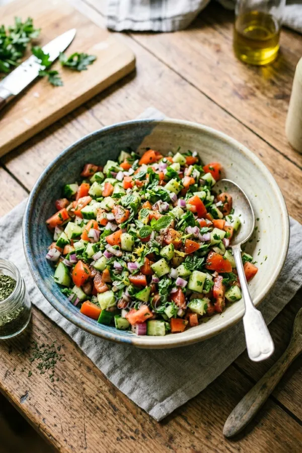 Salade Shirazi iranienne