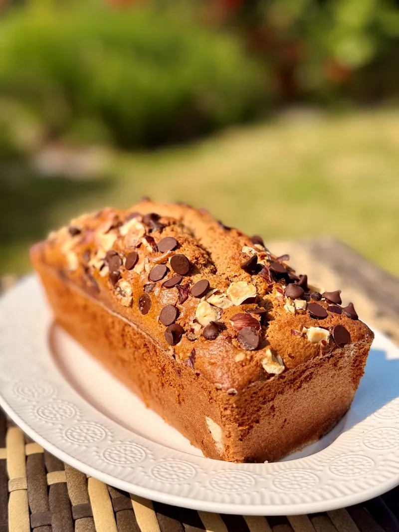 Banana bread healthy ultra moelleux aux pépites de chocolat