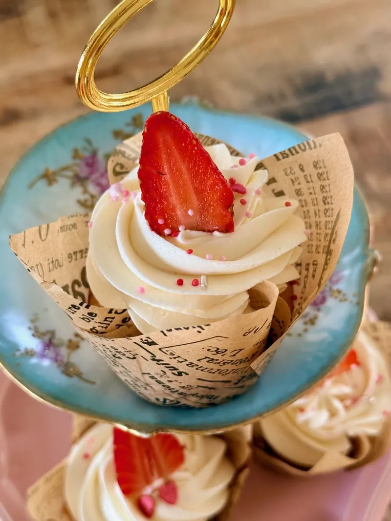 Cupcake à la fraise