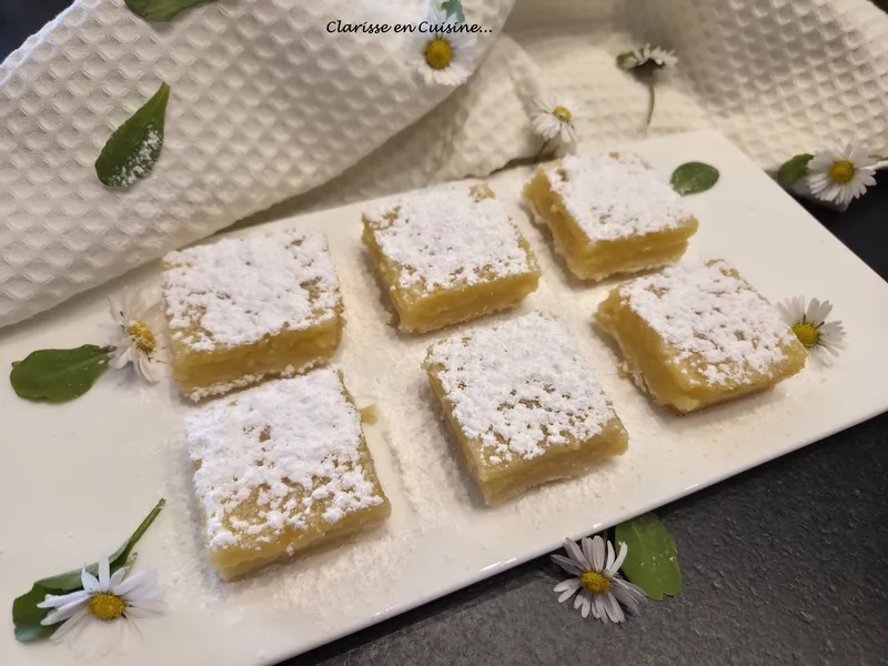 Carrés citron (lemon bars)