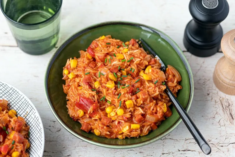 One pot riz au chorizo façon mexicaine
